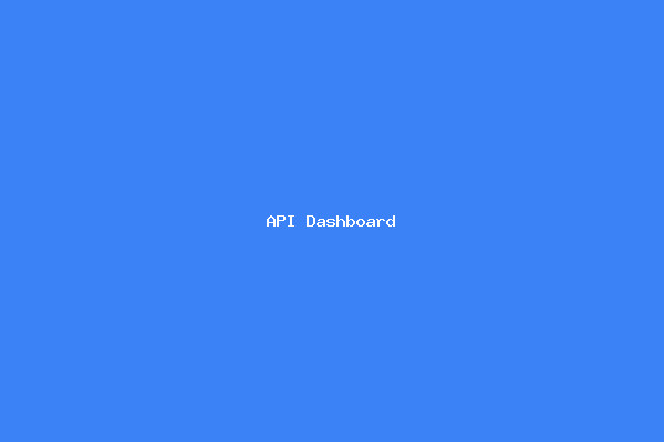 API Integration Dashboard